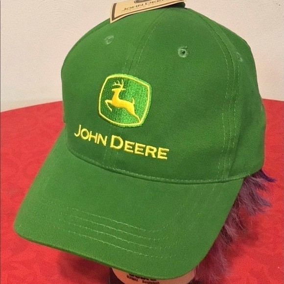Deere Camp 04 John Deere Tractors Patch Green Hat Baseball Cap Adjustable NWT! - Picture 1 of 6